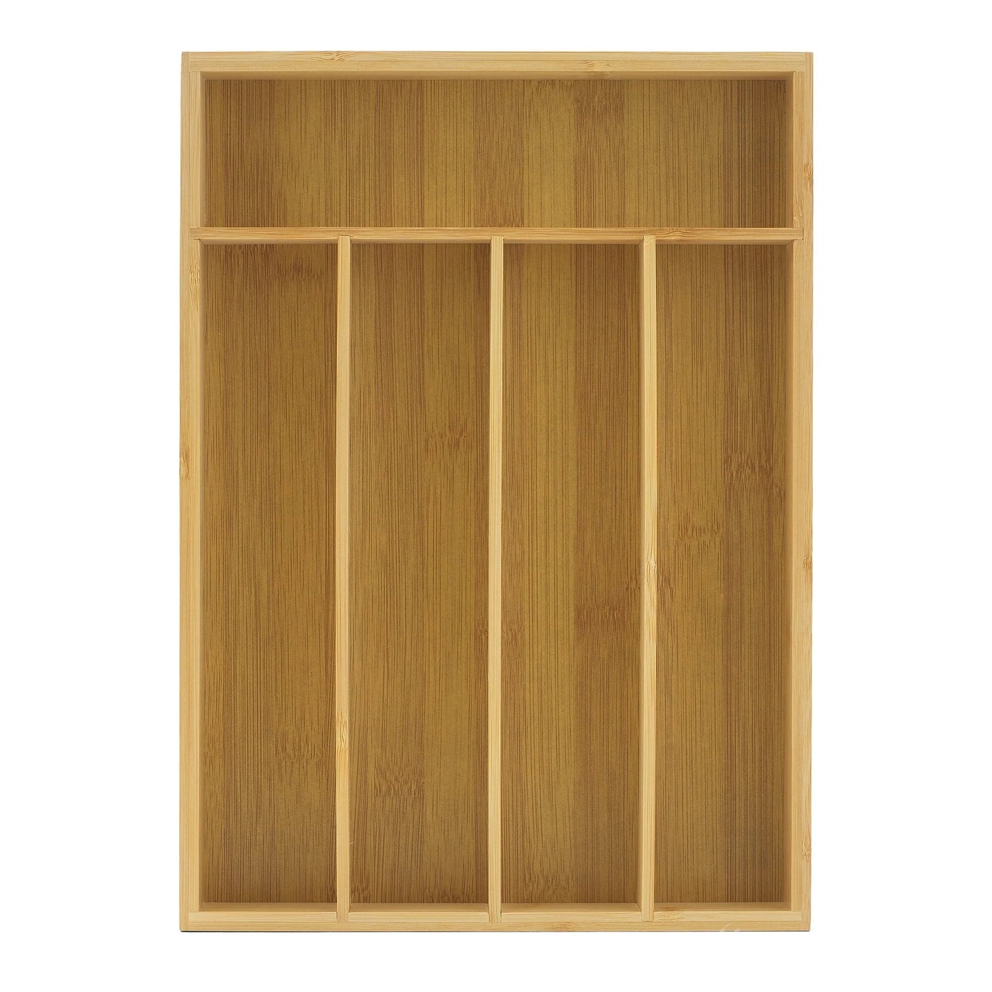 JoyJolt 7 Compartment Bamboo Drawer Organizer