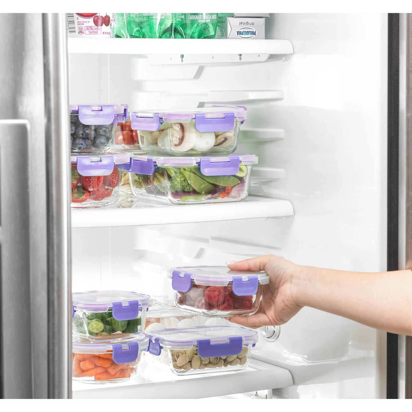 JoyFul 24 Piece Glass Food Storage Containers Set with Airtight Lids