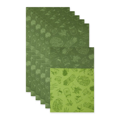 DII Nautical Blue Market Print Fridge Liner (Set of 6)