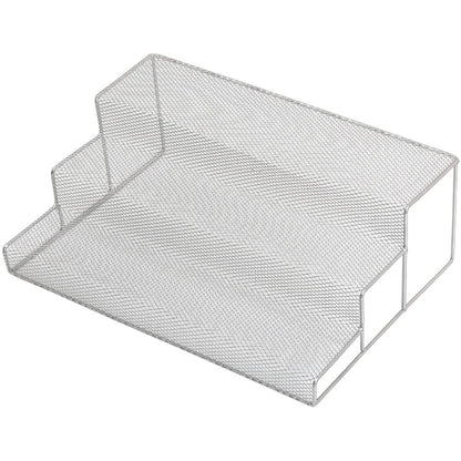 YBM Home Kitchen Mesh 3 Tier Spice Rack Step Shelf Organizer, Multipurpose,