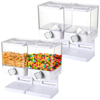ColourTreeUSA 3.5L Single or Double Square Commercial Dry Food Dispenser