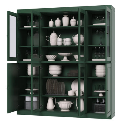 100% Solid Wood 65" Kitchen China Pantry Buffet by Palace Imports - 65" x 71.5"