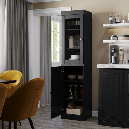 100% Solid Wood 16.5" Kitchen Pantry Cabinet with Doors by Palace Imports