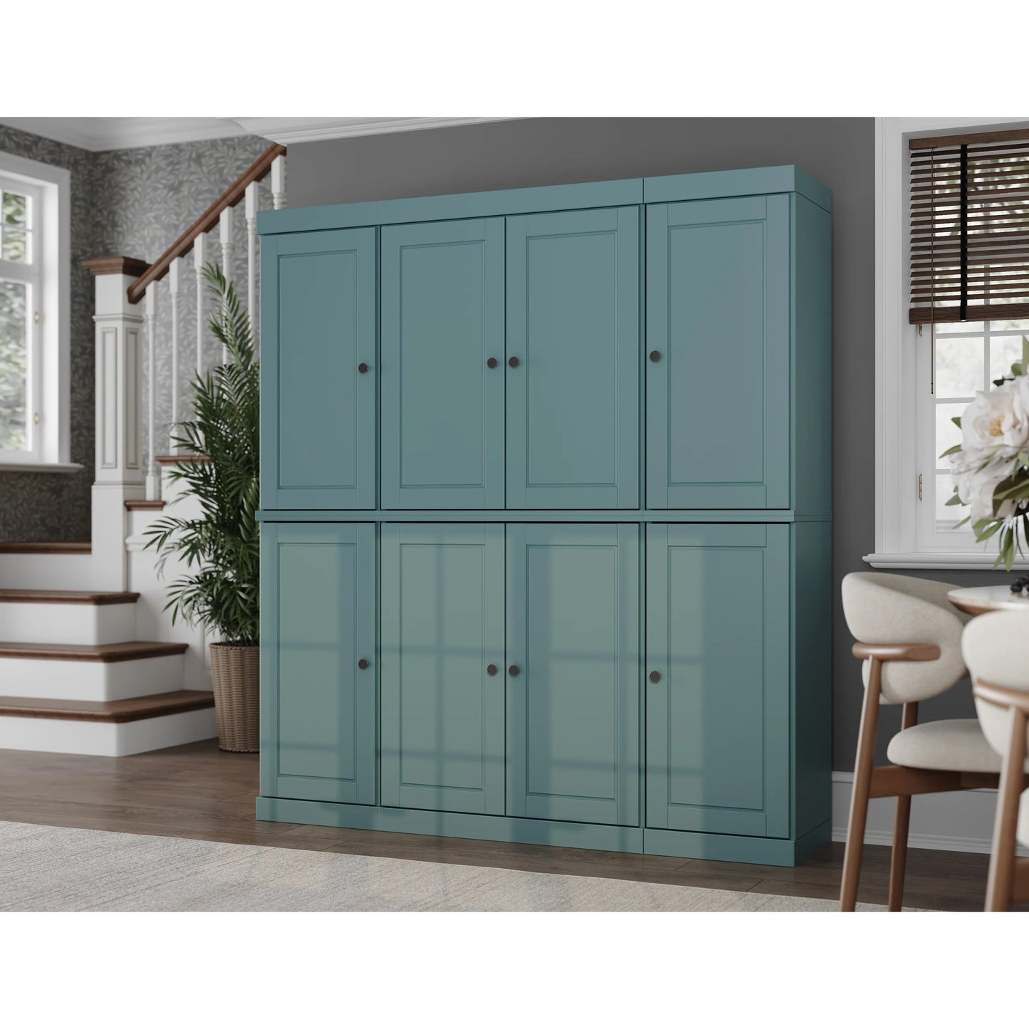 100% Solid Wood 65" Kitchen China Pantry Buffet by Palace Imports - 65" x 71.5"