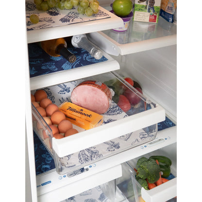 DII Nautical Blue Market Print Fridge Liner (Set of 6)