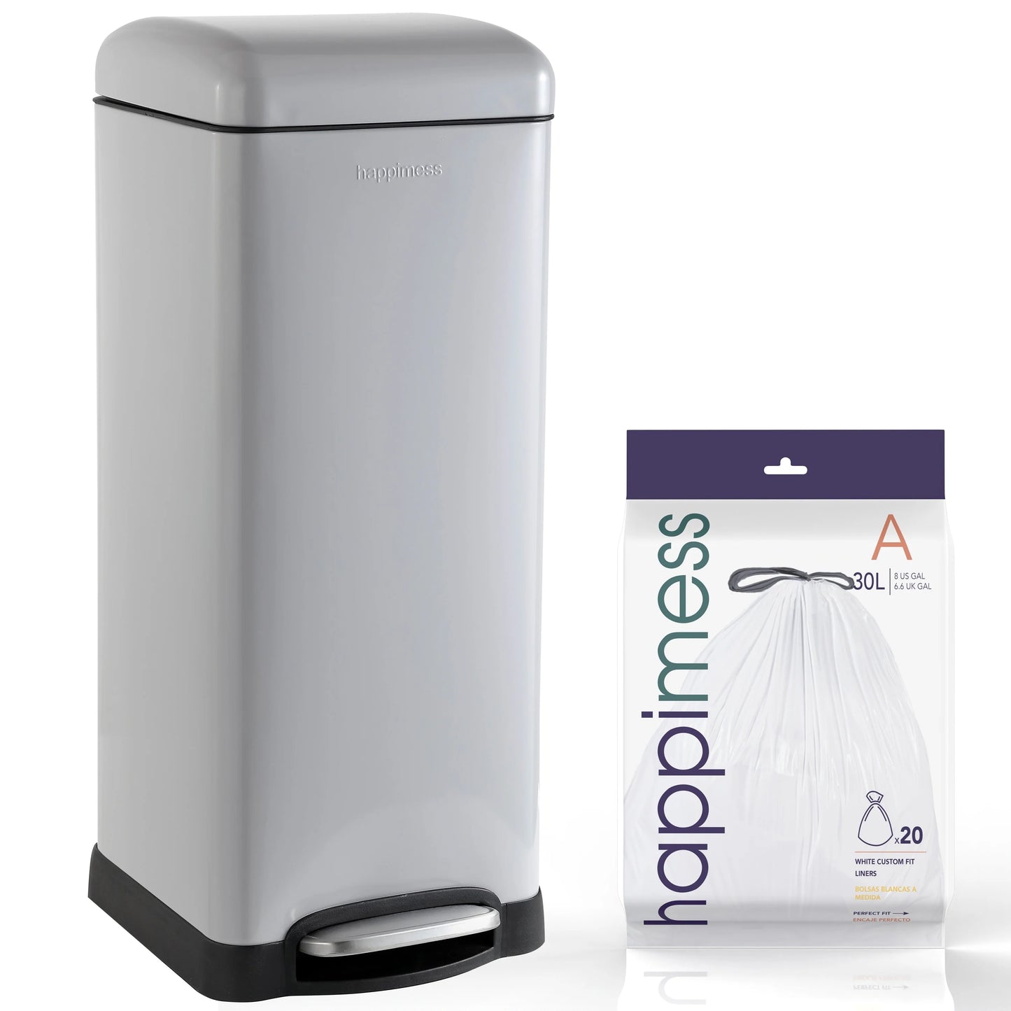 happimess Betty Retro 8-Gallon Step-Open Trash Can