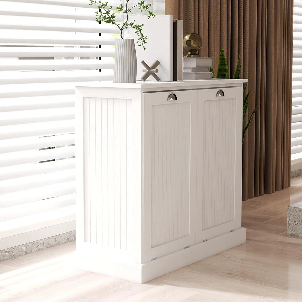 Double Tilt-Out Laundry Cabinet, Kitchen Trash Cabinet