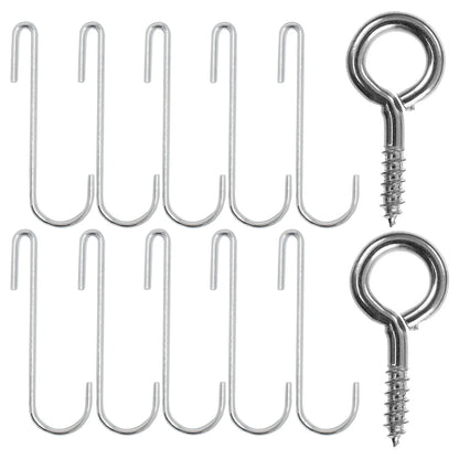 Ceiling mounted Pot Rack with Hooks - Chrome