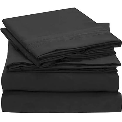 Brushed Microfiber Hypoallergenic 4 pcs Bedsheet Set