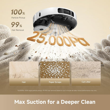Ultra Gen 2 Robot Vacuum and Mop with 25,000Pa Suction, Extendable Side Brush and Mop