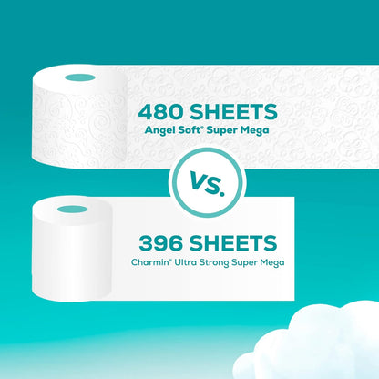 Angel Soft Toilet Paper, 24 Super Mega Rolls