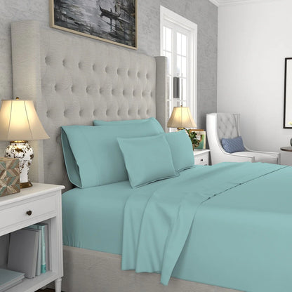 Color Sense 1200TC Premium Cotton-Blend Wrinkle-Resistant Sheet Set
