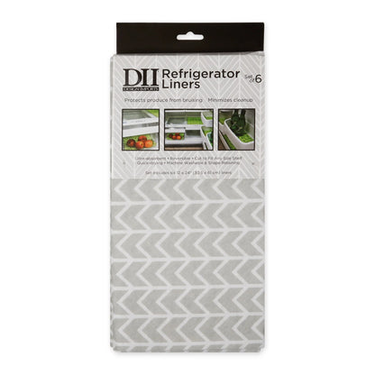 DII Nautical Blue Market Print Fridge Liner (Set of 6)