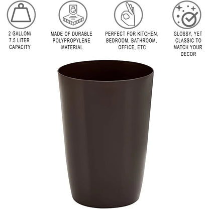 Small Trash Can – Open Top Garbage Cans for Kitchen, Office, Dorm, Bathroom, etc. –Waste Can for Compact/Tight Spaces