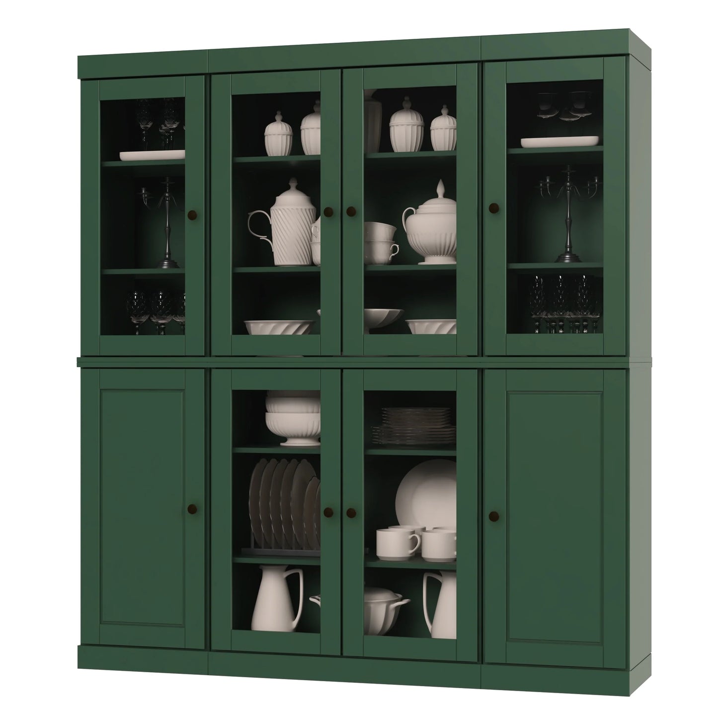 100% Solid Wood 65" Kitchen China Pantry Buffet by Palace Imports - 65" x 71.5"