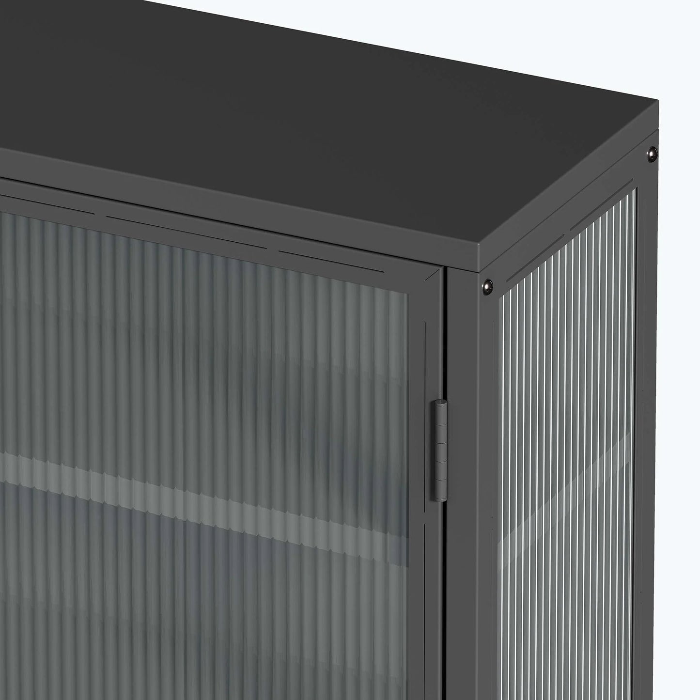 Retro Style Glass Door Wall Cabinet