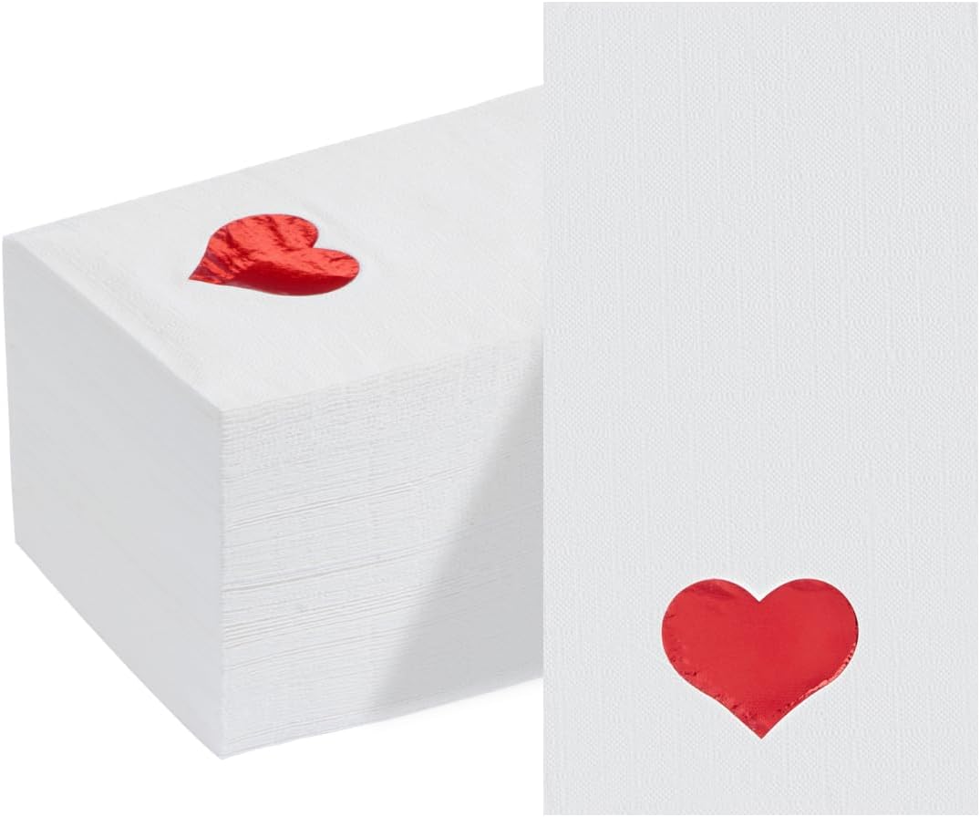 BESTVIP 200 Pack Disposable Paper Napkins, 3-Ply Dinner Napkins with Gold Trim for Guests, Bathroom Paper Hand Towels Soft and Absorbent, Perfect for Kitchen, Dinner, Party, Wedding or Event