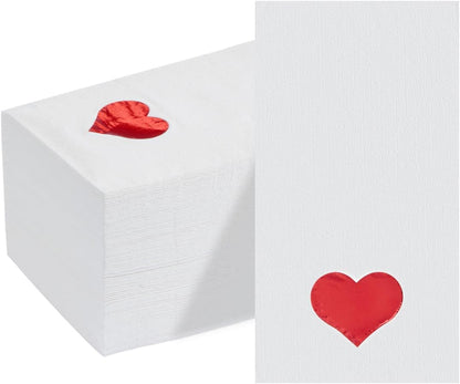 BESTVIP 200 Pack Disposable Paper Napkins, 3-Ply Dinner Napkins with Gold Trim for Guests, Bathroom Paper Hand Towels Soft and Absorbent, Perfect for Kitchen, Dinner, Party, Wedding or Event