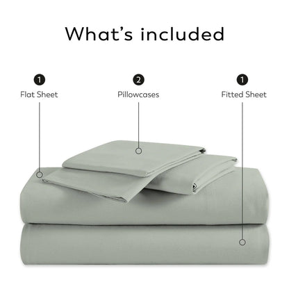 Color Sense 1200TC Premium Cotton-Blend Wrinkle-Resistant Sheet Set