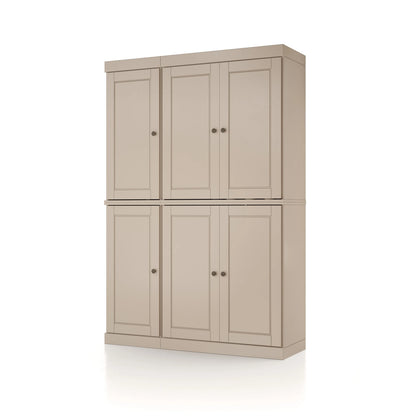 Palace Imports 100% Solid Wood 48.5" China Pantry Cabinet with Solid or Clear Glass Doors and Adjustable Shelves - 48.5" x 71.5"