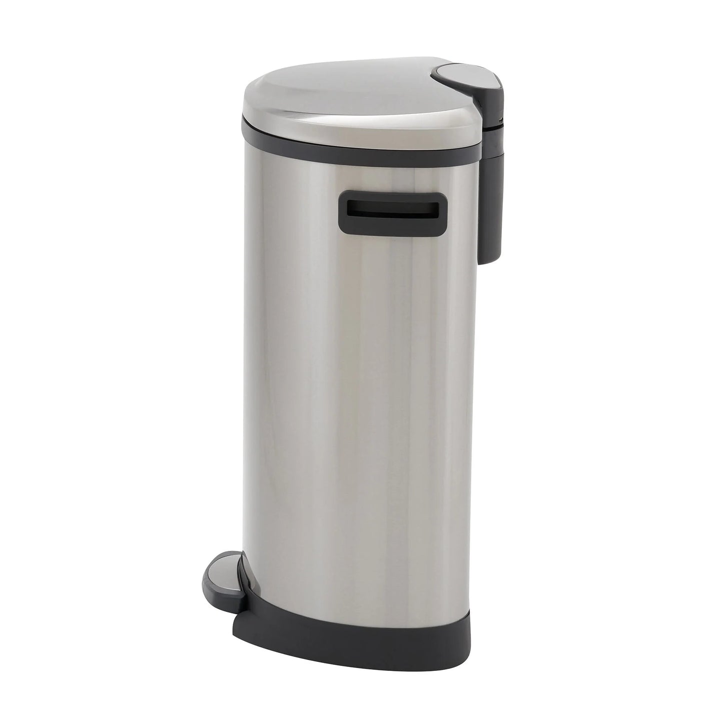 Household Essentials Stainless Steel Step Trash Can with Plastic Liner