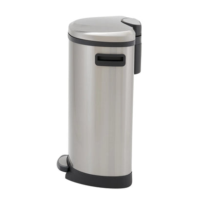 Household Essentials Stainless Steel Step Trash Can with Plastic Liner