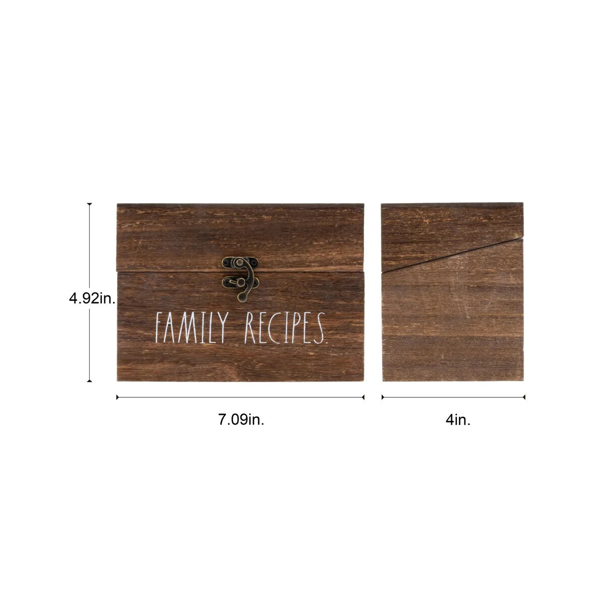 Rae Dunn Antique Recipe Box - Dividers not Included