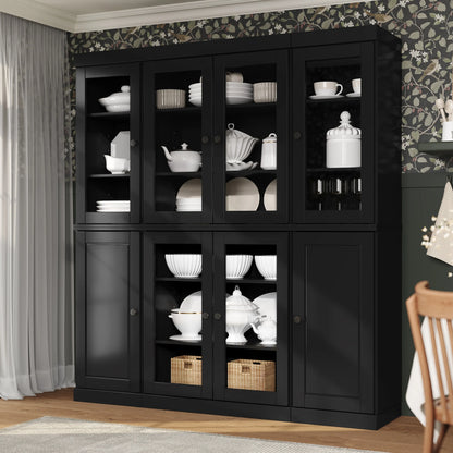100% Solid Wood 65" Kitchen China Pantry Buffet by Palace Imports - 65" x 71.5"