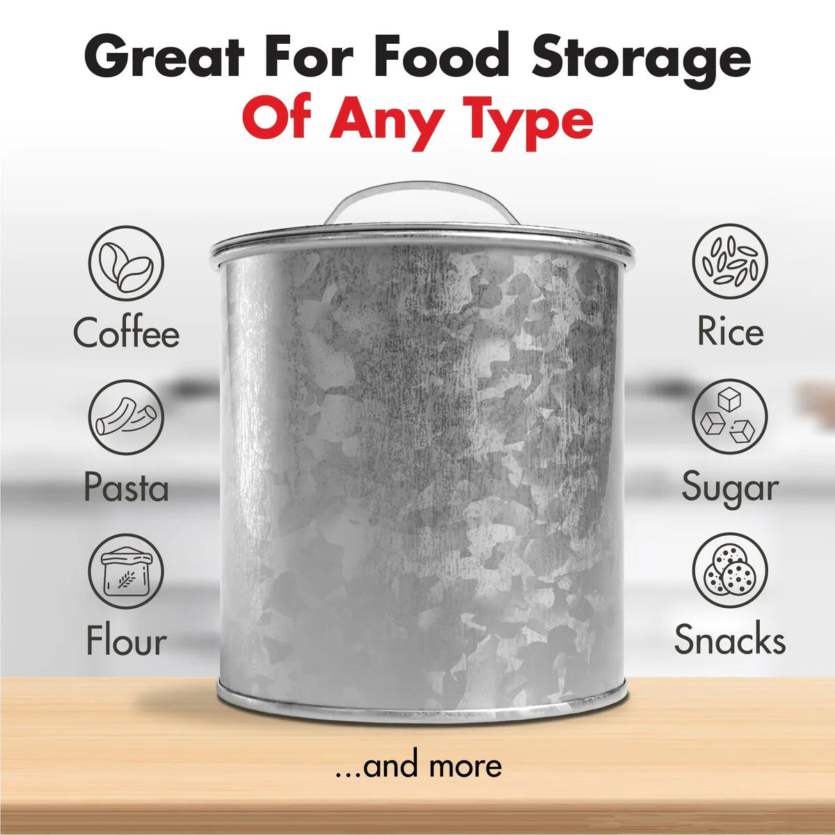 Amici Home 5AN862 Newport Food Storage Canister Extra Large - 156 oz
