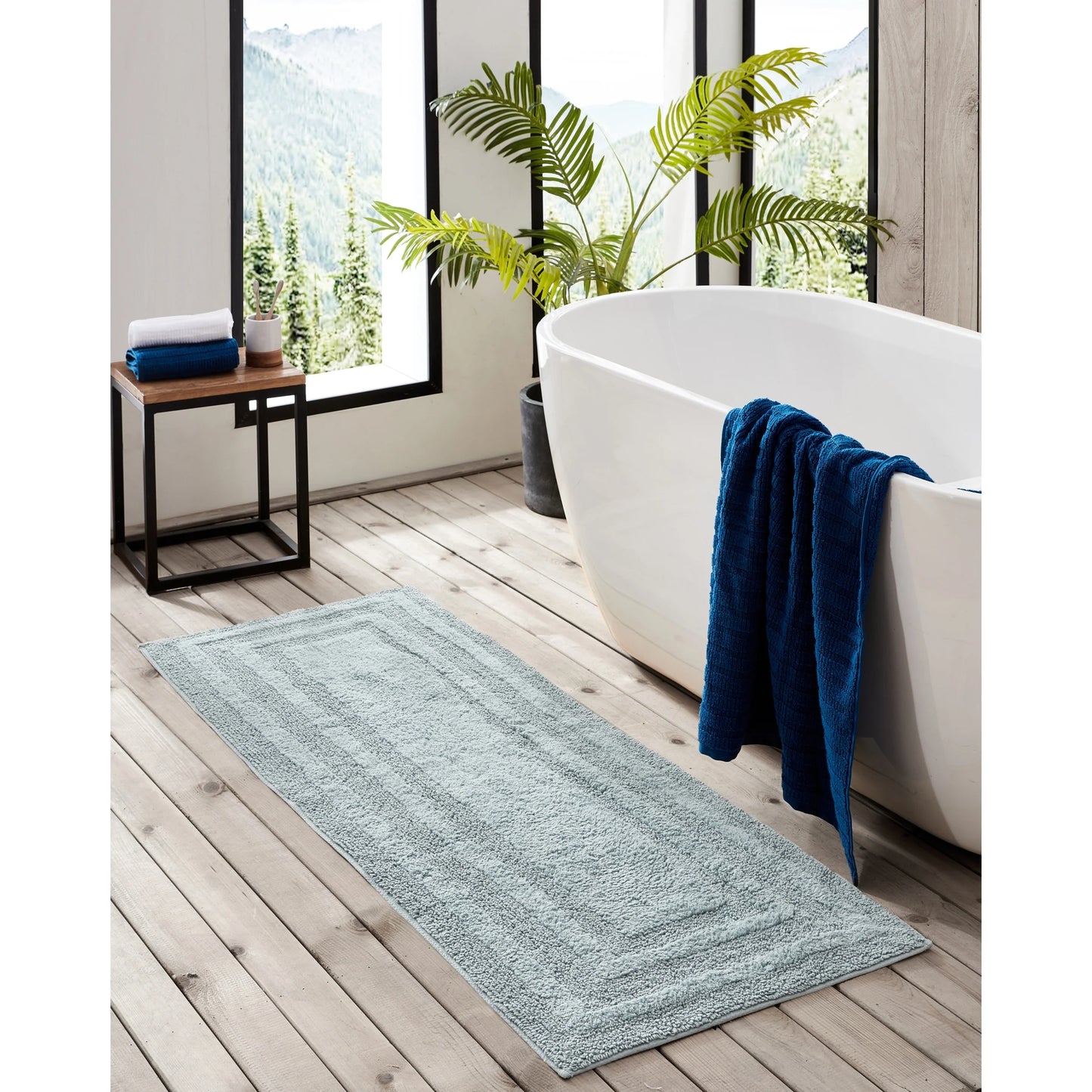 Eddie Bauer Logan Cotton Bath Runner Rug