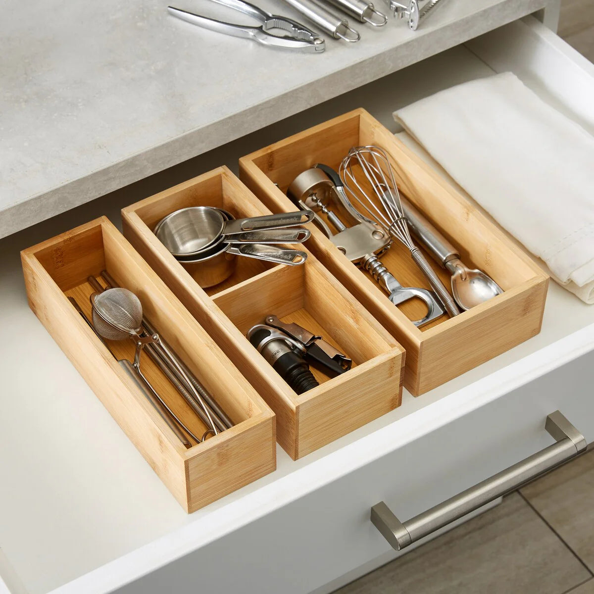 Kitchen Details Bamboo Kitchen Drawer Organizer