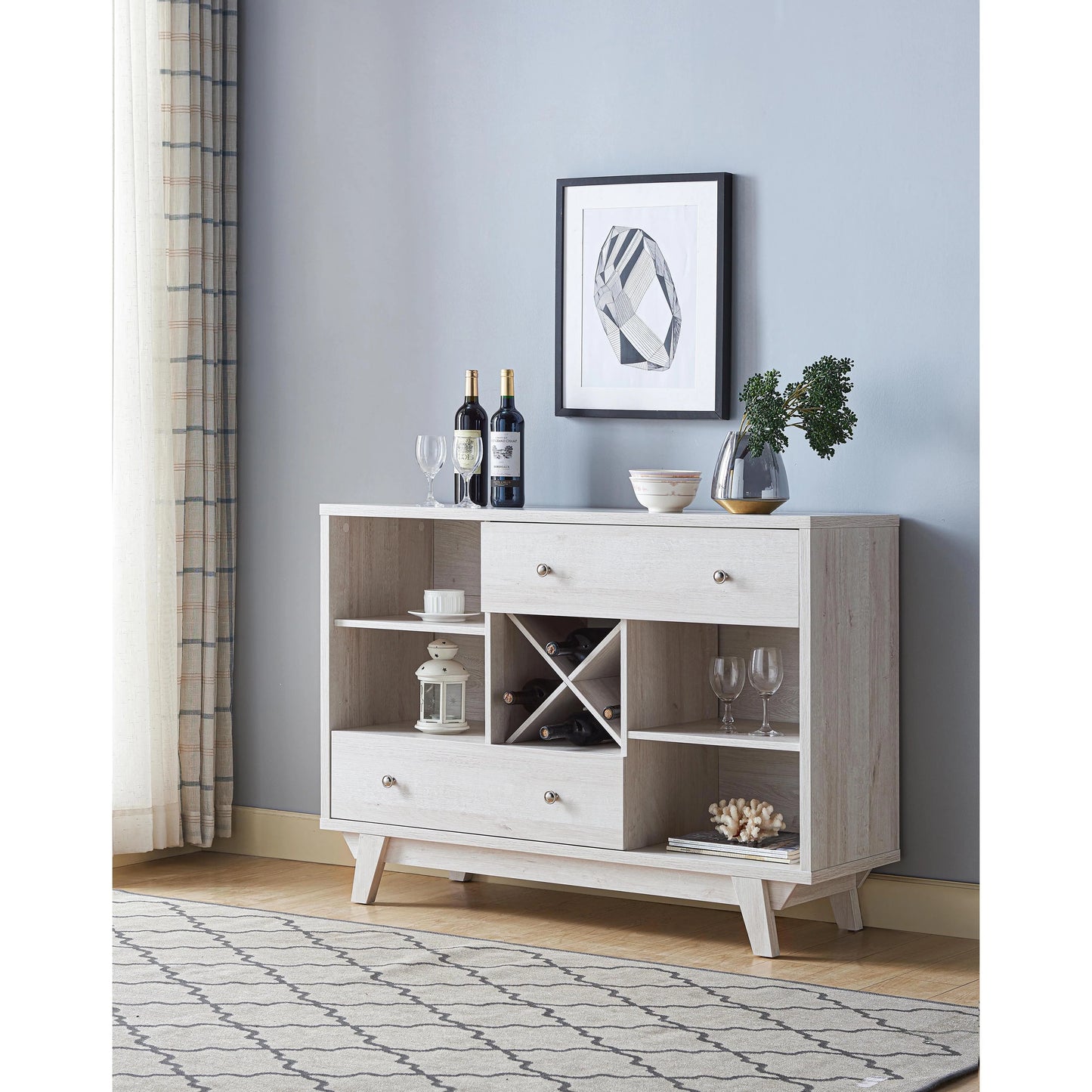 Furniture of America Darsan Mid-century Modern 2-drawer Buffet