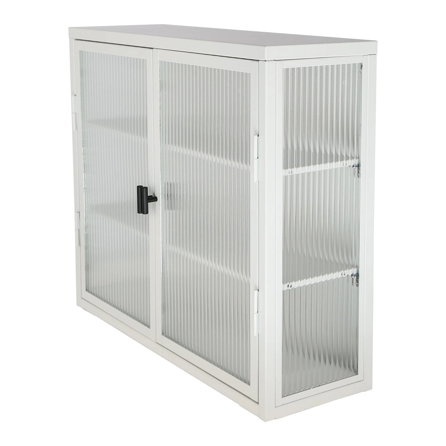 Retro Style Glass Door Wall Cabinet