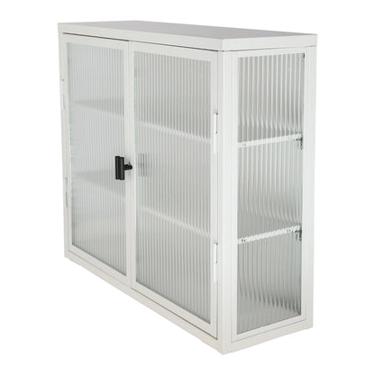 Retro Style Glass Door Wall Cabinet