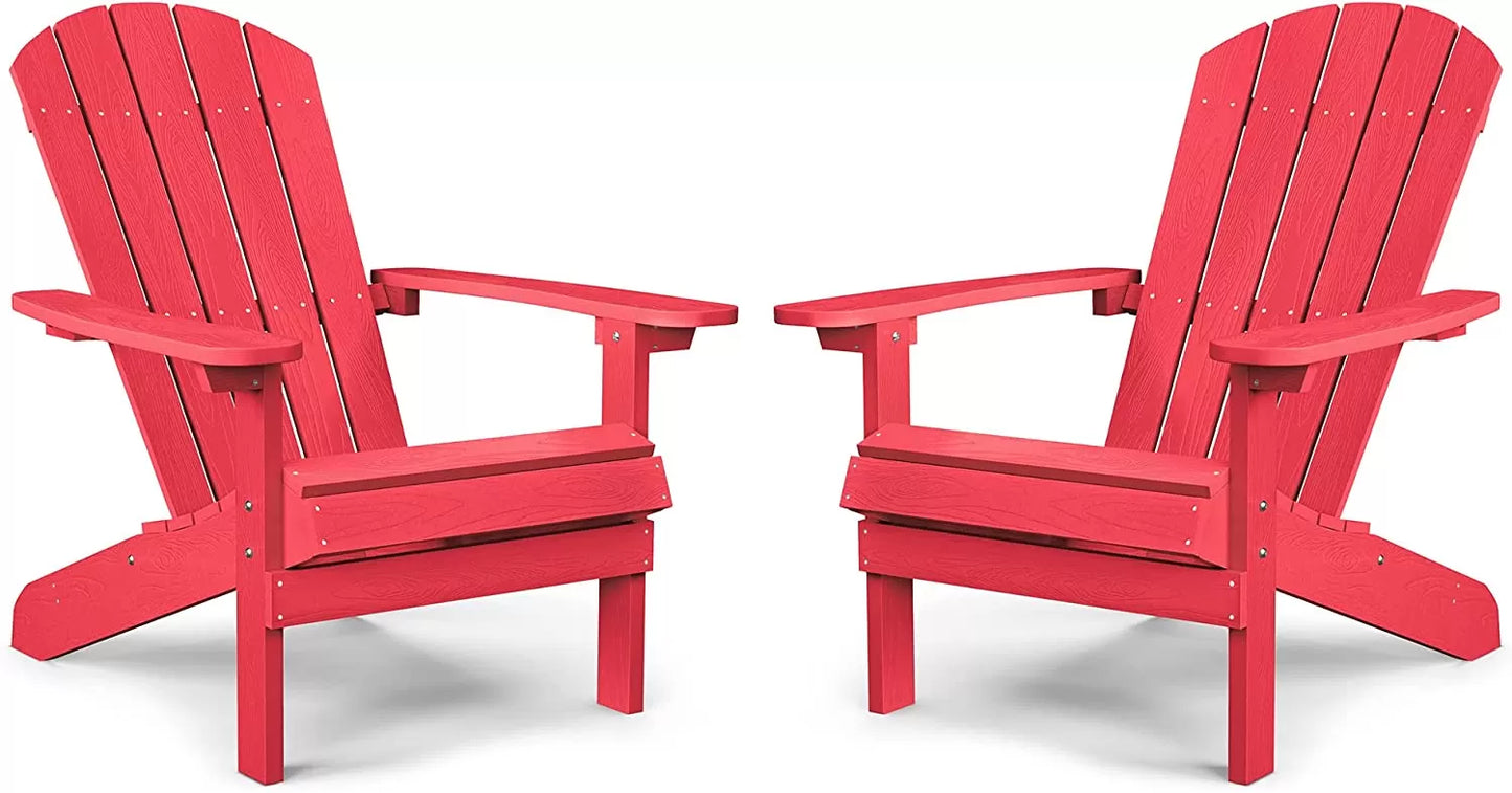 Adirondack Chair ,Patio Chairs 5 Steps Easy Installation,Widely Used in Outdoor, Fire Pit, Deck, Outside, Garden, Campfire Chairs