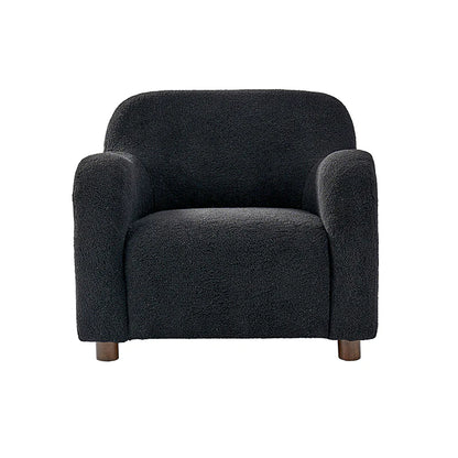 Heinrich 35" Wide Boucle Upholstered Armchair  with Solid Wood Legs
