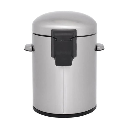 INNOVAZE 8 Gal./30-Liter and 1.3 Gal./5-Liter fingerprint free brushed stainless steel trash can set (Retro)