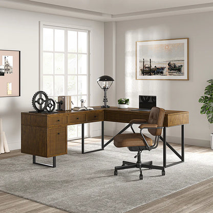 Bertrame L Shape Lift Top Office Desk
