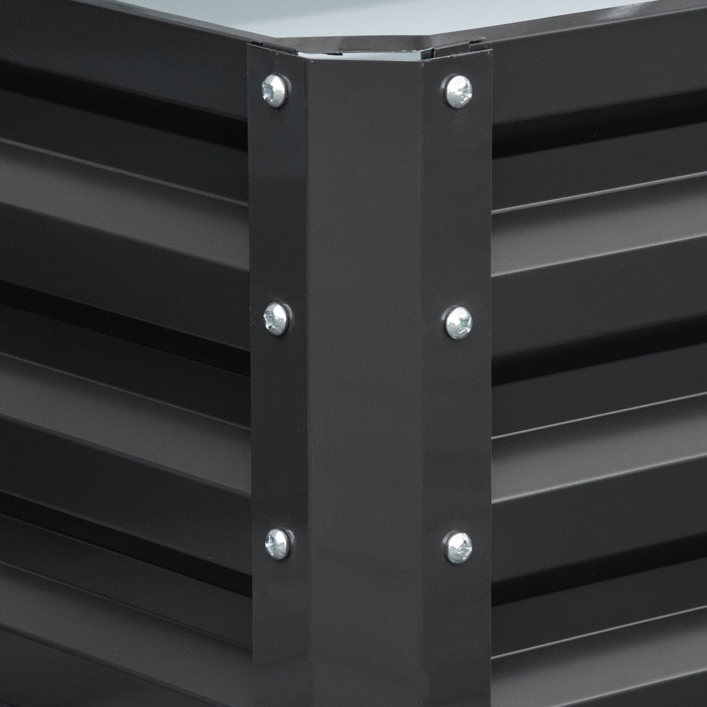 Outsunny Raised Garden Bed Box with Weatherized Steel Frame for Vegetables, Flowers, Plants and Herbs