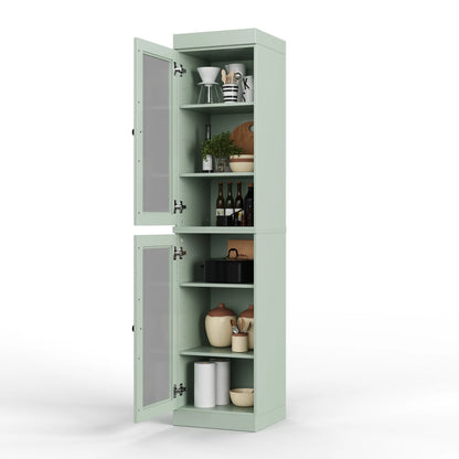 100% Solid Wood 16.5" Kitchen Pantry Cabinet with Doors by Palace Imports