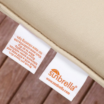 Sorra Home Oakley Sunbrella Solid Indoor/ Outdoor Corded Chair Cushion Set and Lumbar Pillow