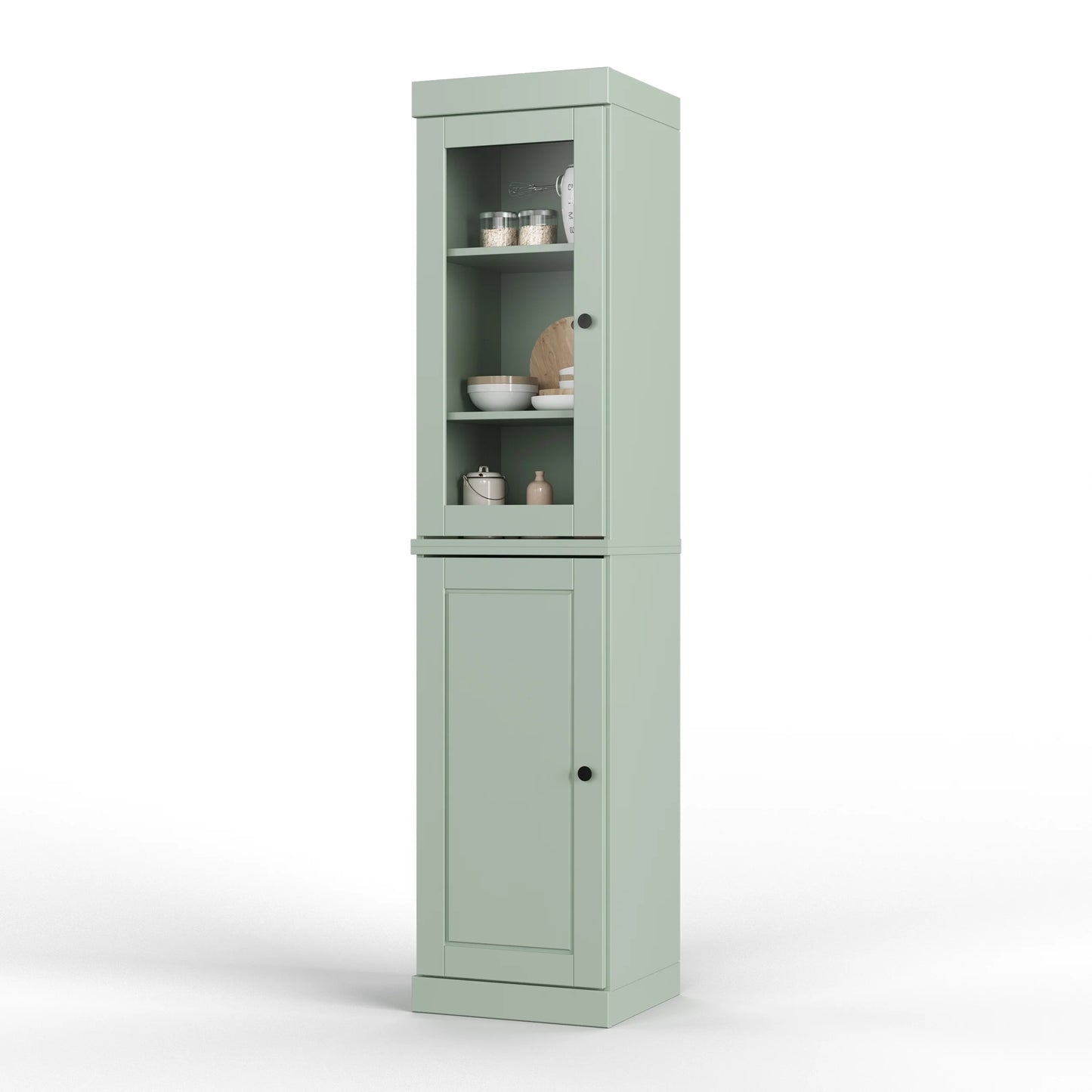 100% Solid Wood 16.5" Kitchen Pantry Cabinet with Doors by Palace Imports