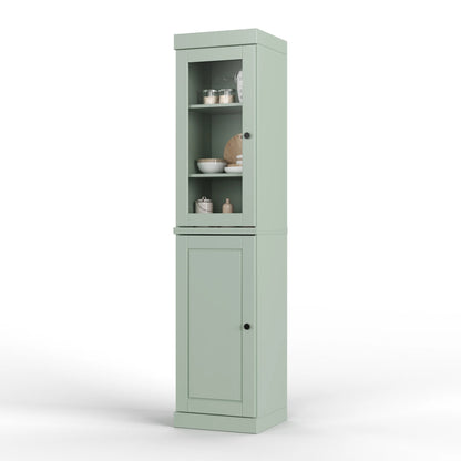 100% Solid Wood 16.5" Kitchen Pantry Cabinet with Doors by Palace Imports