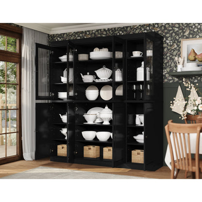 100% Solid Wood 65" Kitchen China Pantry Buffet by Palace Imports - 65" x 71.5"