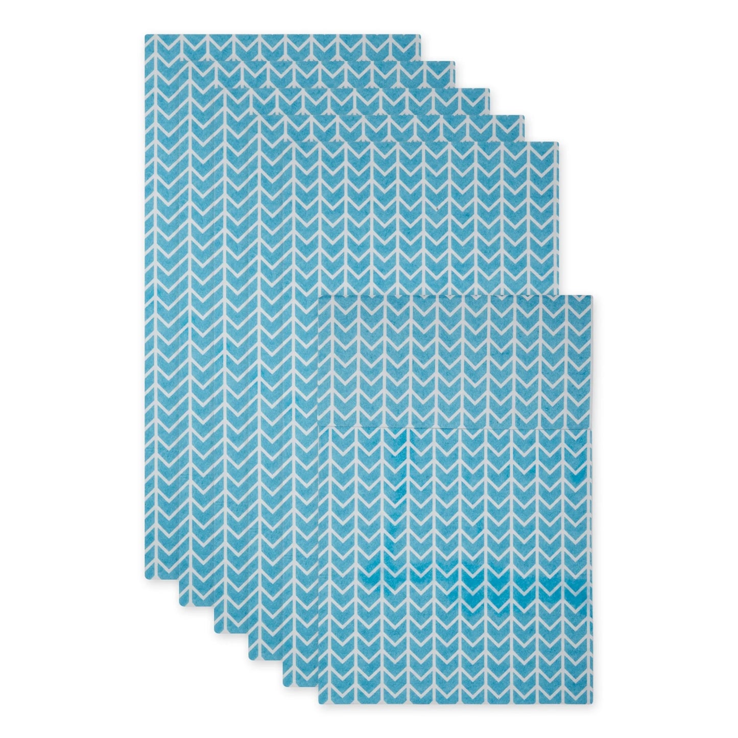 DII Nautical Blue Market Print Fridge Liner (Set of 6)