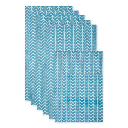 DII Nautical Blue Market Print Fridge Liner (Set of 6)