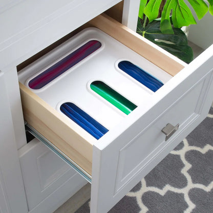 Kitchen Details 4 Compartment Storage Bag Organizer