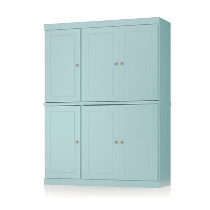 Palace Imports 100% Solid Wood 48.5" China Pantry Cabinet with Solid or Clear Glass Doors and Adjustable Shelves - 48.5" x 71.5"
