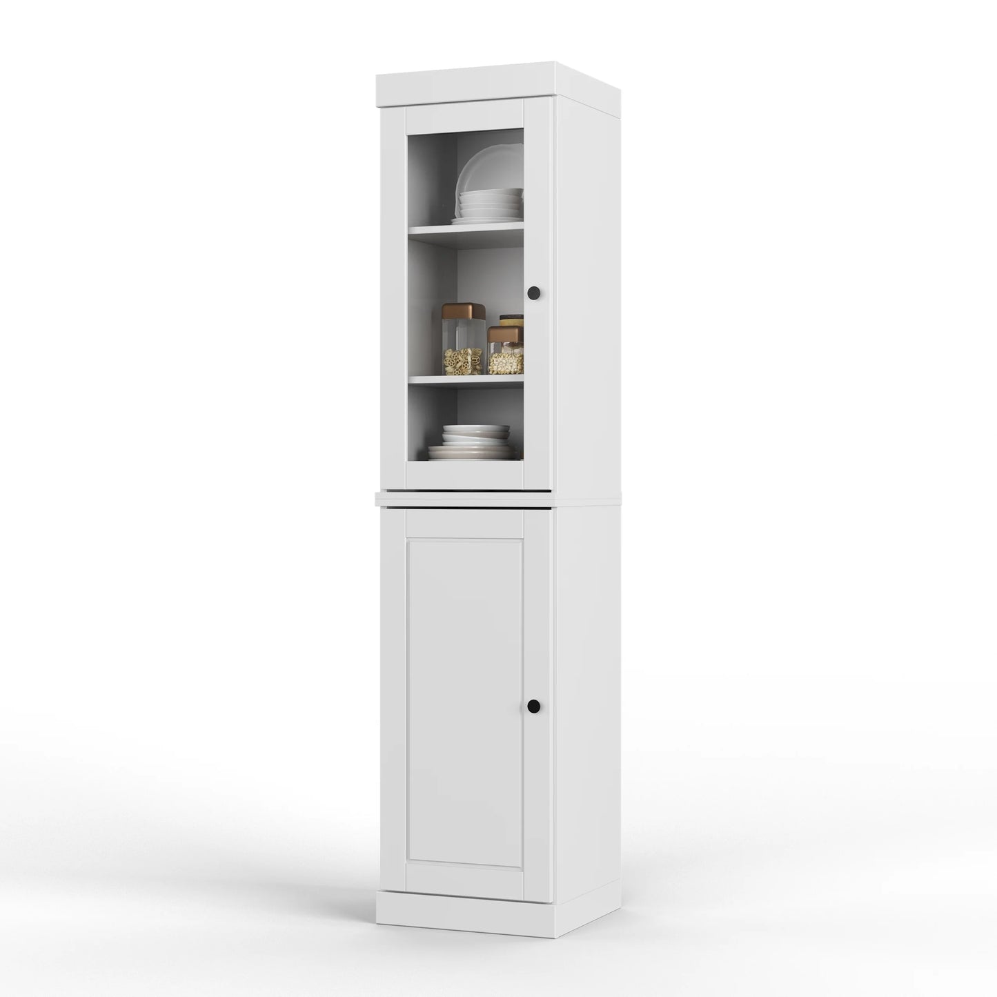 100% Solid Wood 16.5" Kitchen Pantry Cabinet with Doors by Palace Imports