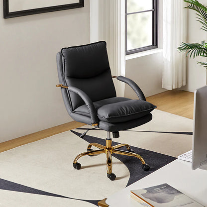 Sandy Waterproof PU Leather 360-Degree Swivel Office Chair